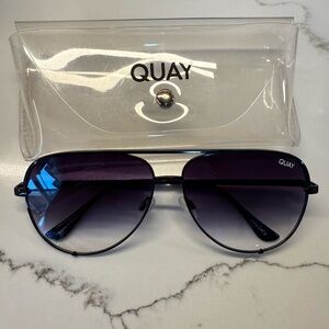 Quay High Key black fade sunglasses
